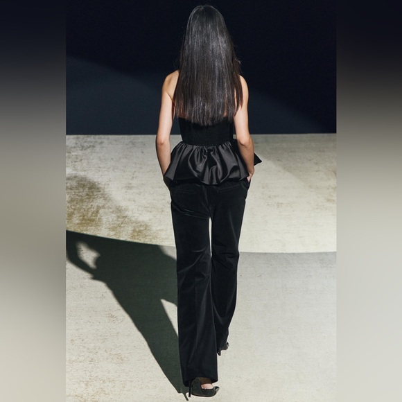 ZARA VELVET TOP ZW COLLECTION - Picture 13 of 17